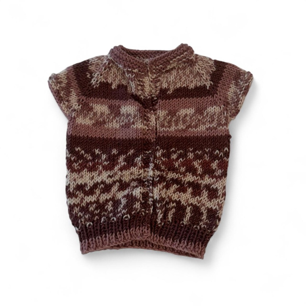 Handmade Knit Cozy baby top
